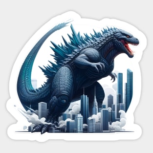 Godzilla and the City Sticker